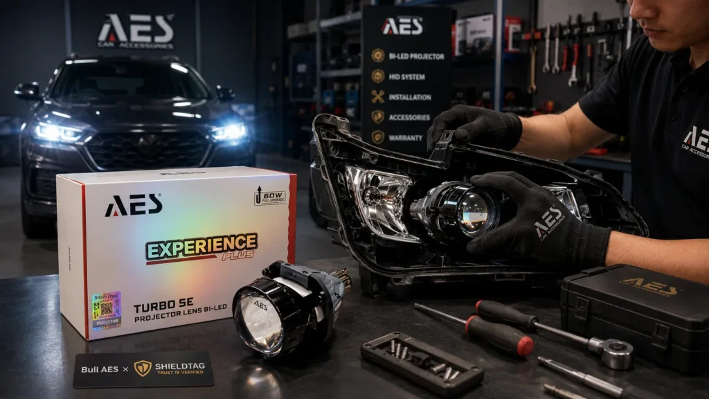Produk HID AES BullAES dengan intensitas cahaya tinggi mendekati spektrum sinar matahari untuk visibilitas maksimal