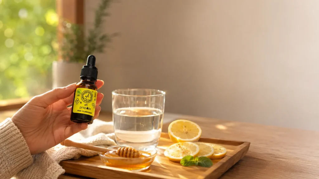 Konsumen memverifikasi keaslian Efi Propolis dengan memindai QR-code Shieldtag menggunakan smartphone untuk memastikan propolis yang dikonsumsi adalah produk asli