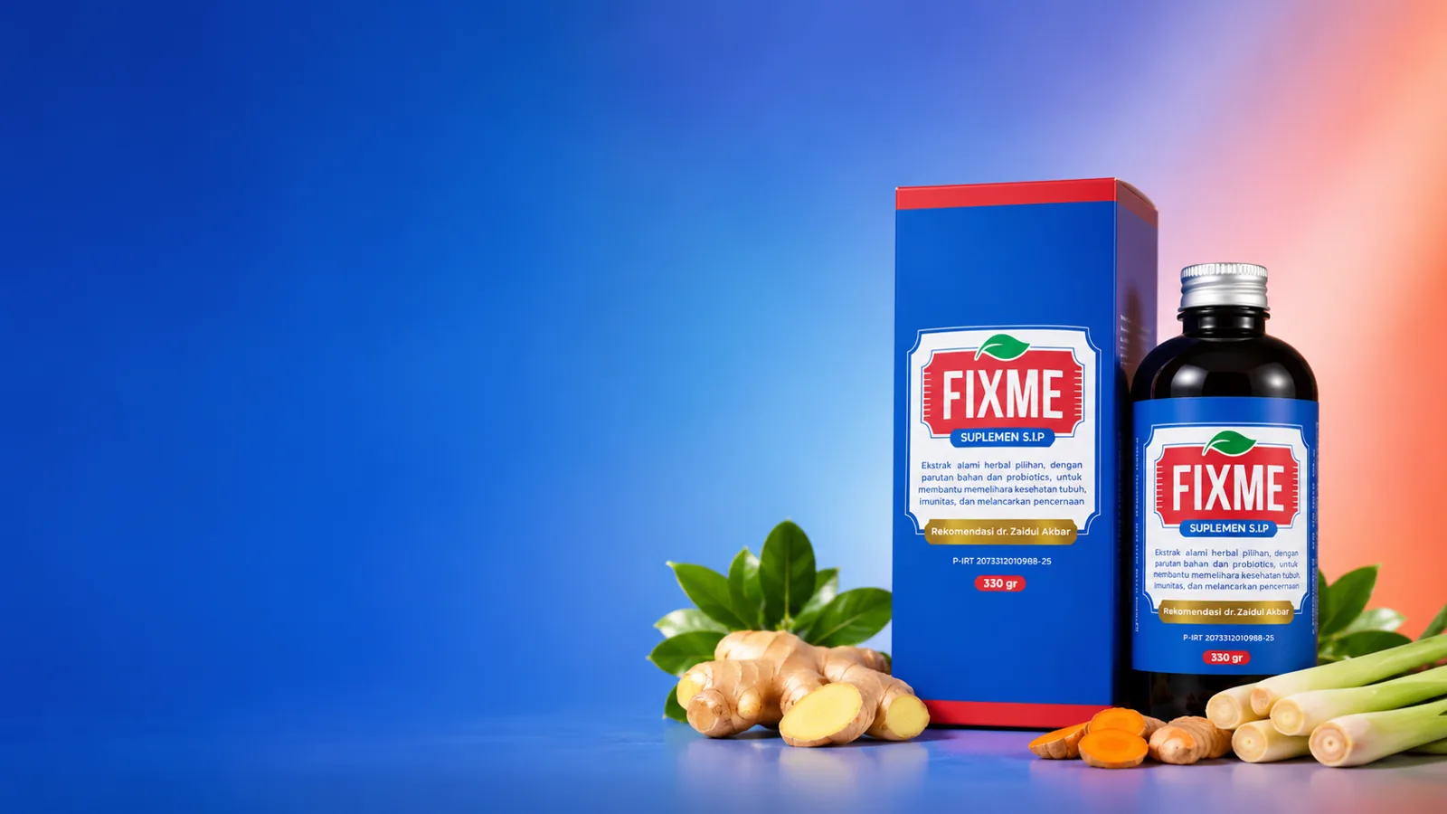Ajakan membeli Fixme asli di toko resmi Shopee untuk memastikan keaslian dan kualitas produk