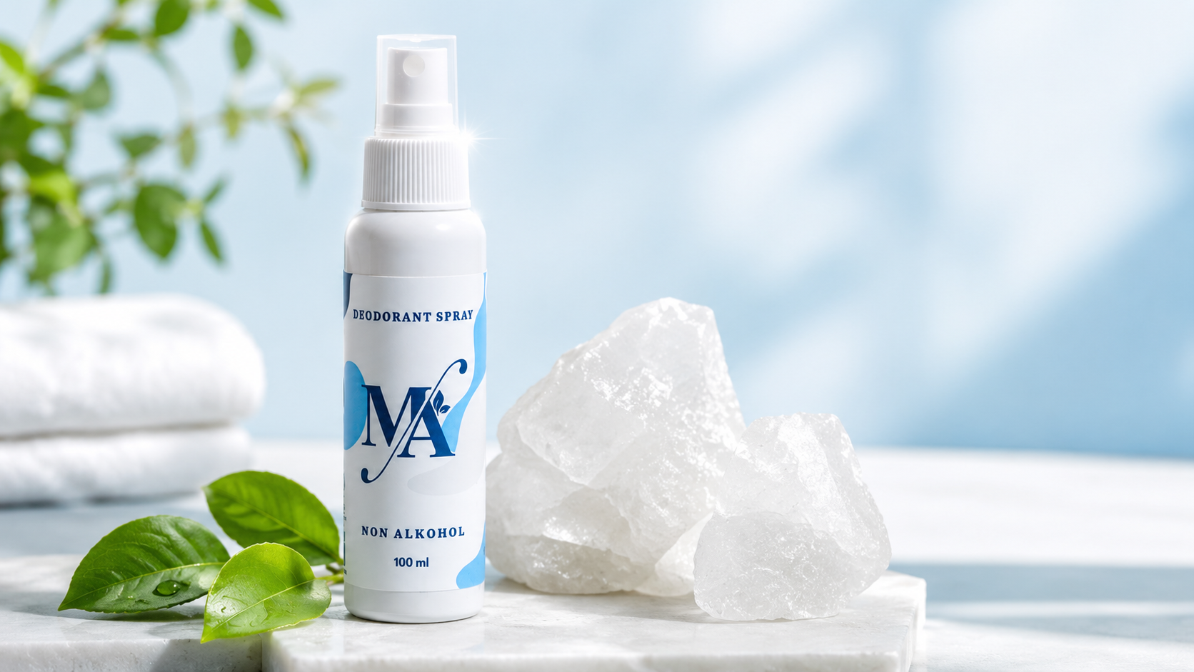 Madeo Deodorant Spray dengan tawas alami
