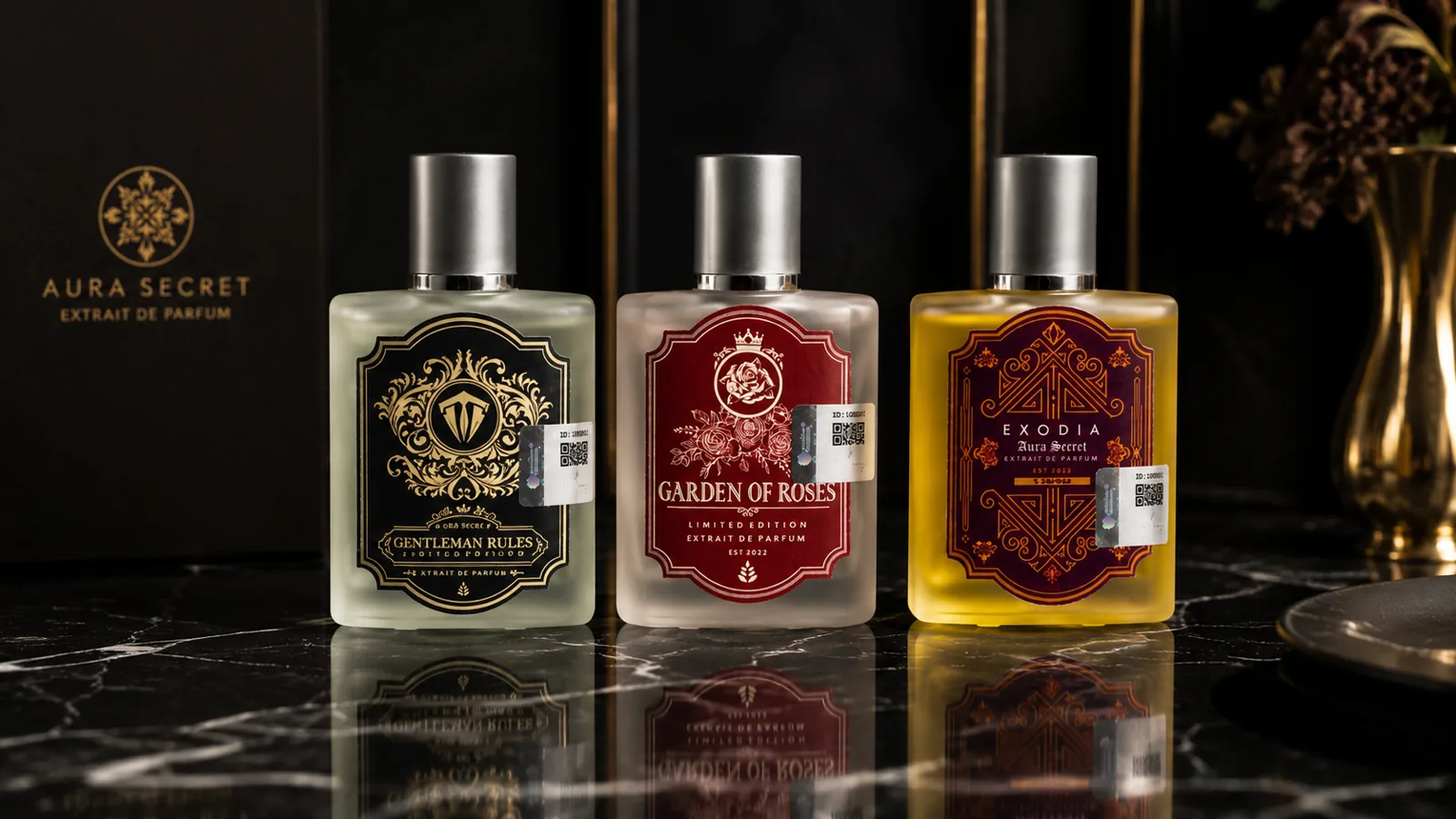 Koleksi Parfum Aura Secret Gentleman Rules Garden of Roses Exodia